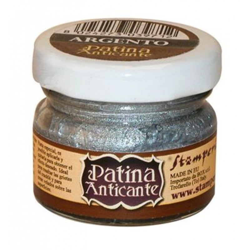 Δαχτυλοπατίνα Antic Argento -20 ml Stamperia Κ3Ρ16s