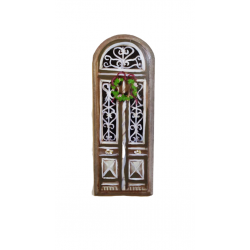 Διακοσμητικό ξύλινο \"πόρτα\" Inart 3-70-775-0043