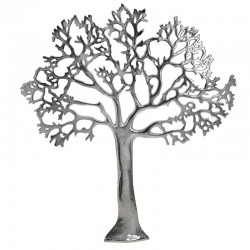 Διακοσμητικό Τοίχου αλουμινίου \"δέντρο\" ασημί 54χ2χ60 INART 3-70-754-0074