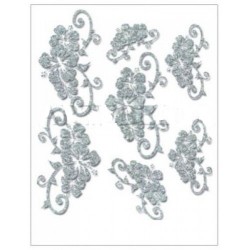 Transfer ARTEBELLA 17x24εκ με γκλιτερ ασημί 2701s