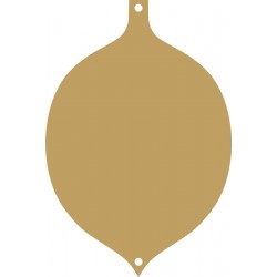 Στολίδι σταγόνα 20Χ18 MDF 3-04-0171