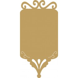 Πλαίσιο MDF ορθογώνιο με σκάλισμα 14Χ29 εκ κωδ 1-08-0037