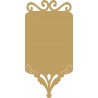Πλαίσιο MDF ορθογώνιο με σκάλισμα 14Χ29 εκ κωδ 1-08-0037