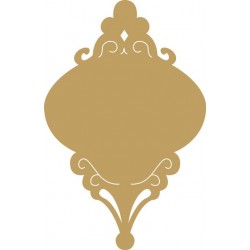 Ταμπελάκι MDF οβάλ με σκάλισμα 12Χ19 εκ κωδ 1-04-0032