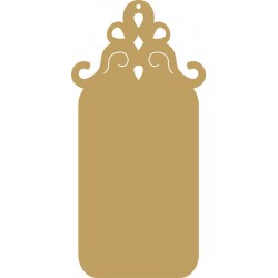 Ταμπελάκι MDF ορθογώνιο με σκάλισμα 9,70Χ20 εκ κωδ 1-04-0034