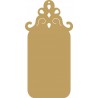 Ταμπελάκι MDF ορθογώνιο με σκάλισμα 9,70Χ20 εκ κωδ 1-04-0034