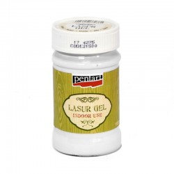 Lasur gel Pentart 100 ml white 21500