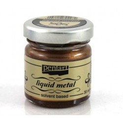 Yγρό Pentart Liquid metal 30ml – Copper Φύλλο χρυσού 21081