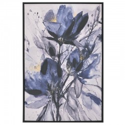 Πίνακας Printed Καμβάς μπλε λουλούδια 60χ90 INART 3-90-704-0036