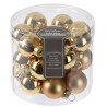 Μπάλες mini Φ2,50 εκ χρυσές γυάλινες σετ/24 JK Home Decor 235890