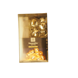 10 Λαμπάκια led μπάλα ασημί μπαταρίας θερμό φως JK Home Decor 372984