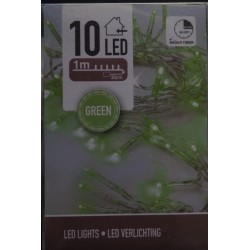 10 Λαμπάκια led  μπαταρίας πράσινο φως -  JK Home Decoration 599817-2