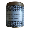 Κερί αρωματικό Winter Forest σε μεταλλικό κουτί 7Χ8 εκ JK Home Decoration 621697-d