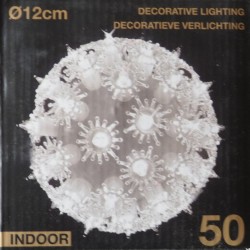 Μπάλα με 50 led 12εκ JK Home Decoration 870002