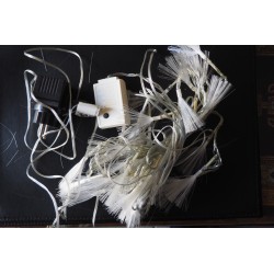 Γιρλάντα 5m με 40 fibre λουλούδια με led λευκό ψυχρό με πρόγραμμα 85075