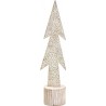 Ελατάκι με ξύλινη βάση εκρού -champagne 7X5x27.5 εκ Espiel MRA125