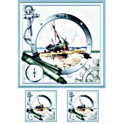 Ριζόχαρτο αυτοκόλλητο decoupage TELA 29 X 21 TT-K011