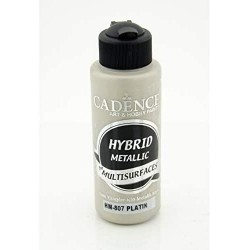 Χρώμα υβριδικό μεταλλικό 120ml CADENCE "platinum" HM-807