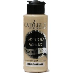 Χρώμα υβριδικό μεταλλικό 120ml CADENCE "champagne" HM-803