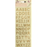 Αυτοκόλλητα γράμματα στρας μελί 2εκ 14642-4