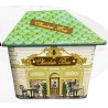 Κουτί μεταλλικό σχέδιο Σπιτάκι πράσινο 11Χ8,5Χ9,5 εκ JK Home Decoration 001.562Β