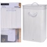 Καλάθι απλύτων Bamboo λευκό 40X30X60εκ JK Home Decoration 456824
