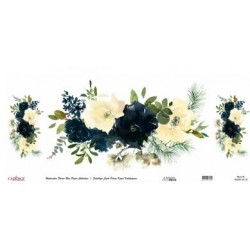 Ριζόχαρτο 30*68 εκ watercolor λουλούδια Cadence WFCR014-30