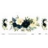 Ριζόχαρτο 30*68 εκ watercolor λουλούδια Cadence WFCR014-30