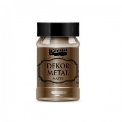 Χρώμα κιμωλίας μεταλλικό Pentart 100ml Σοκολά 222196