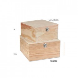 Κουτί ξύλινο για decoupage σετ 2 380022