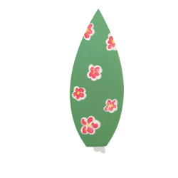 Φιγούρα σανίδα surf με λουλούδια mdf 22Χ58 εκ 4-08-267