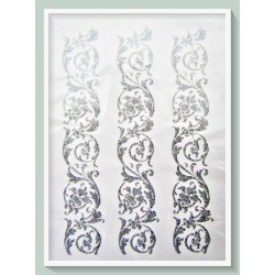 Transfer glitter ασημί 24X16εκ. S30