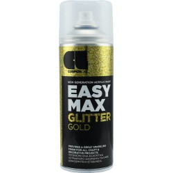 Χρώμα βαφής σε σπρέι EASY MAX GLITTER GOLD 400ml COSMOS LAC 8911