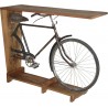 Κονσόλα ποδήλατο ξύλινη/μεταλλική μαύρη/natural 140x44x110cm Inart 3-50-695-0008
