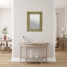 Καθρέπτης τοίχου με χρυσό ξύλινο πλαίσιο 90x70cm Inart 3-95-666-0004