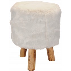 Σκαμπώ με ξύλινα πόδια 39 Χ 30 εκ JK Home Decoration 746313