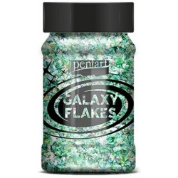 Galaxy Flakes Pentart,15 g Earth green 224224