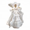 Άγγελος πολυρεζίνη/ύφασμα 35 εκ JK Home Decoration 56184