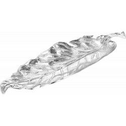 Πιατέλα αλουμινίου φύλλο ασημί 42x14x3.80 εκ JK Home Decoration 980701