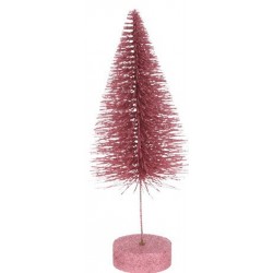 Δεντράκι χριστουγεννιάτικο ροζ φούξια  25 εκ JK Home Decoration017237-1