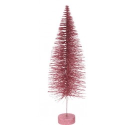 Δεντράκι χριστουγεννιάτικο ροζ φούξια  42εκ JK Home Decoration 018821-1