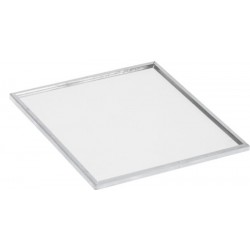 Βάση για κερί καθρέφτης τετράγωνο γυαλί/μέταλλο 10Χ10X0.5 εκ JK Home Decoration 655746-2