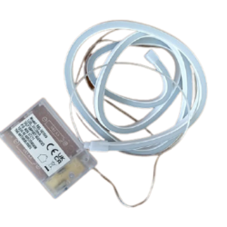 Σωλήνα λαμπάκι (rope light)  120 led μπαταρίας 1 μέτρο λευκό/θερμό JK Home Decoration 675177