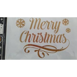 Χριστουγεννιάτικο στένσιλ "Merry Christmas " 29Χ50 εκ 714160-6