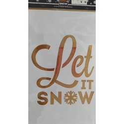 Χριστουγεννιάτικο στένσιλ "Let it snow " 29Χ50 εκ 714160-9