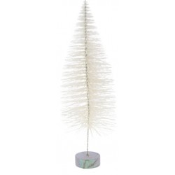 Χριστουγεννιάτικο δεντράκι λευκό με glitter 40 εκ JK Home Decoration 018654-Β