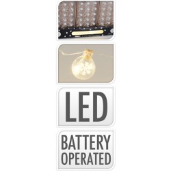 Λαμπάκια "μπουκαλάκι καρδιά" 15 led warm/white 150cm JK Home Decor 627996-2