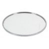 Βάση για κερί καθρέφτης στρογγυλο γυαλί/μέταλλο Φ15 εκ JK Home Decoration 655791-1