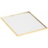 Βάση για κερί καθρέφτης τετράγωνο γυαλί/μέταλλο 15Χ15 εκ JK Home Decoration 655609-2
