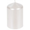 Κερί λευκό περλέ παραφίνης κολώνα Φ7Χ10 εκ JK Home Decoration 653315